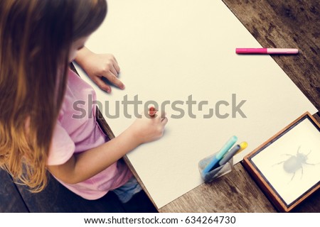 Kid Drawing Placard Felt Pen Table