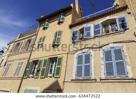 facade of old marseille