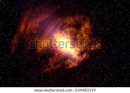 nebula in galaxy abstract background.