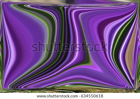 Distorted wavy  picture in purple and dark grey shadows. Bright abstract swirl  background. Mixed paint colors.