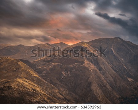 Sunset in Caraz, Peru
