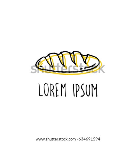 bread doodle icon