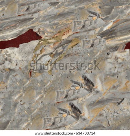 Close up of marble texture, detail. Seamless square background, tile ready. High resolution photo.