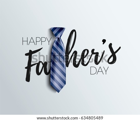 Happy Father’s Day Calligraphy greeting card. Vector illustration. Royalty-Free Stock Photo #634805489