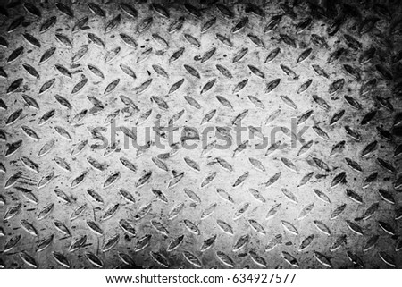 Rough metal background, detail of a non-slip metal, textured background, dirty and damaged metal