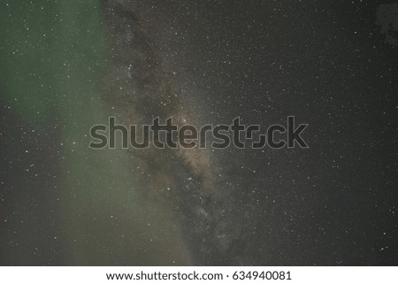 my first picture of milkyway taken at southpole