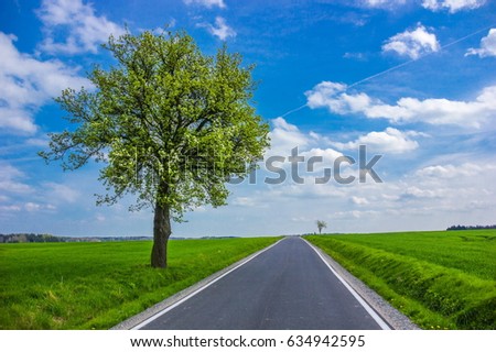 Countryside road in Czech Republic