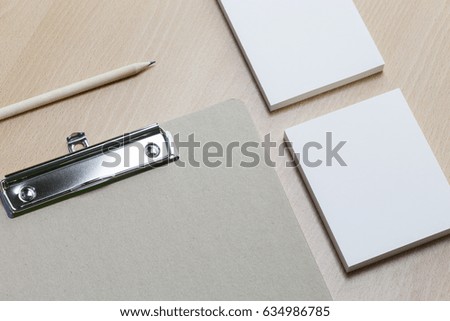 business paper object, for identity and graphic designers presentations 