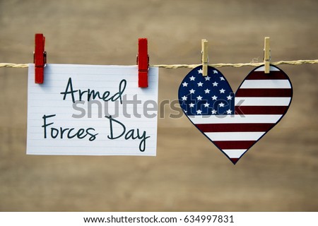 Armed forces day card or background.