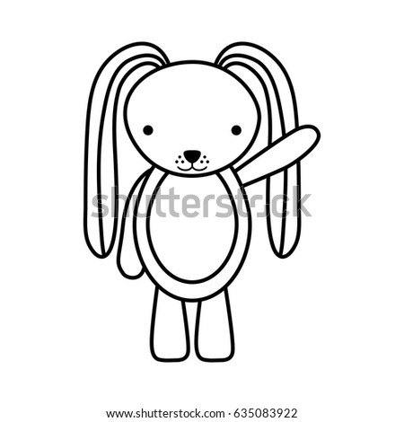 cute rabbit tender character