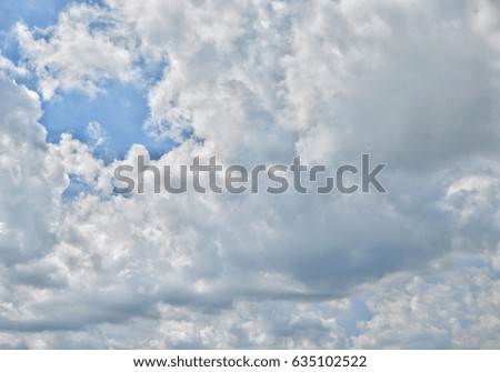  blue sky with cloud closeup