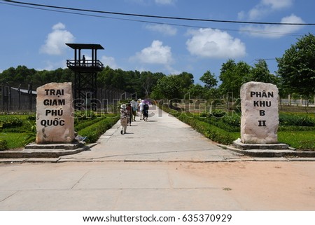 The gate of Phu Quoc Prison