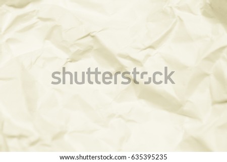 The paper surface is wrinkled and unfolded, resulting in different patterns.