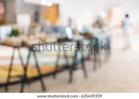 Abstract blur people shopping in department store, urban lifestyle concept