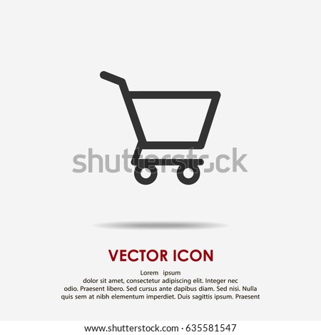 Shopping cart icon Royalty-Free Stock Photo #635581547