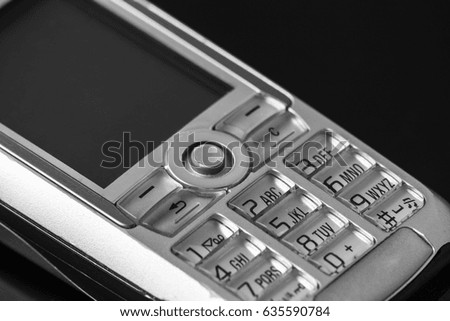 old cell phone numeric keyboard
