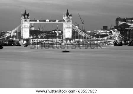 Tower bridge and the city of London