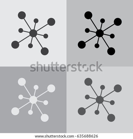 Business Network vector icon Royalty-Free Stock Photo #635688626