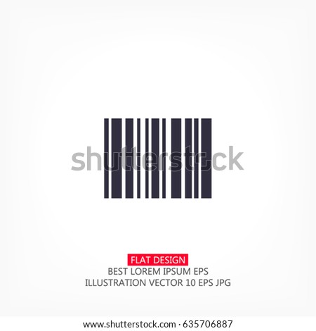 Barcode Vector icon