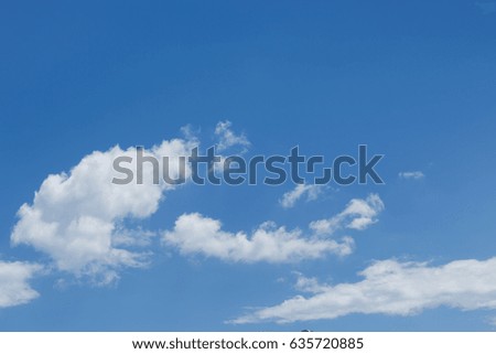 clear blue sky with cloud used for summer background