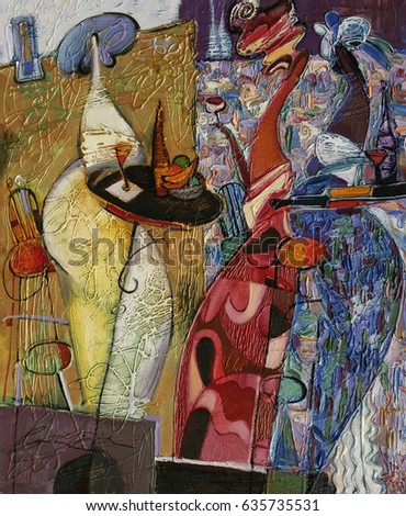  oil painting, author Roman Nogin. woman figure abstract. desktop background sale  originals - contact facebook