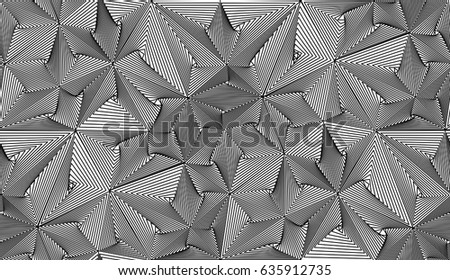 Seamless triangle stripe pattern on white, vector