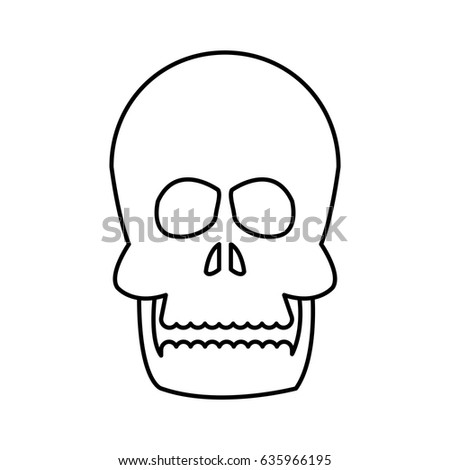 human skull bone care healthy line
