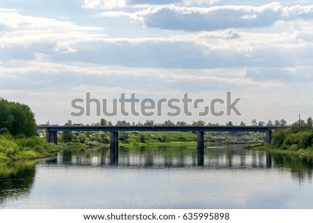 bridge in the summer day
