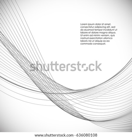 Abstract wave's vector background. illustration