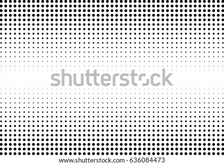 Abstract halftone dotted background. Monochrome pattern with dot and circles.  Vector modern futuristic texture for posters, sites, business cards, postcards, interior design, labels and stickers Royalty-Free Stock Photo #636084473