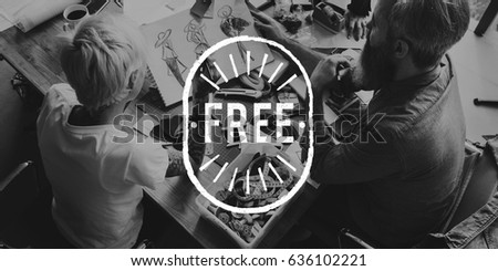 Free space blank badge graphic