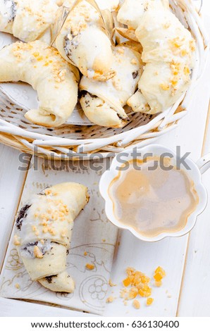 Polish croissants with poppy seeds for Marcin feast
