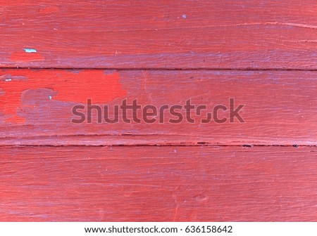 Old red paint wood texture pattern background