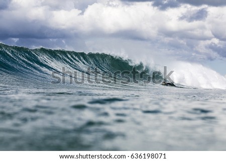 Surf's Up/ great surf conditions in the water at a NZ beach 