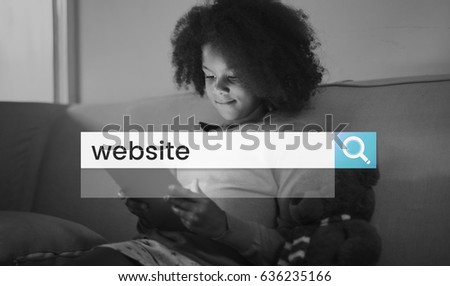Website Browser Search Bar Magnifying Glass Graphic