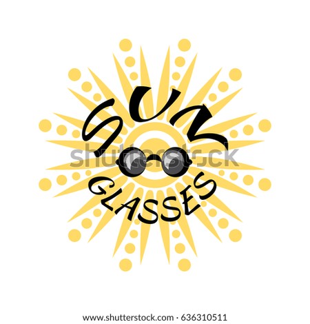 Vector Sun Glasses for Web or Sale Design. Hot Summer Symbol
