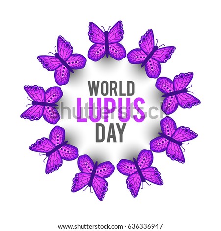 Creative Illustration Background Of World Lupus Day.