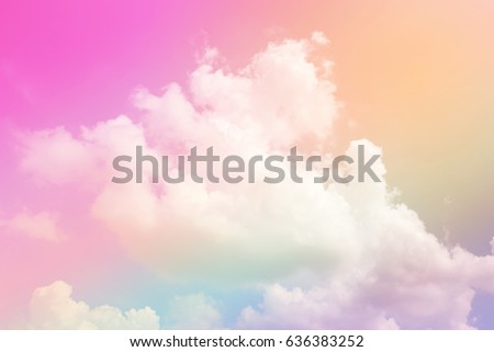 Colorful Cloud and sky abstract background