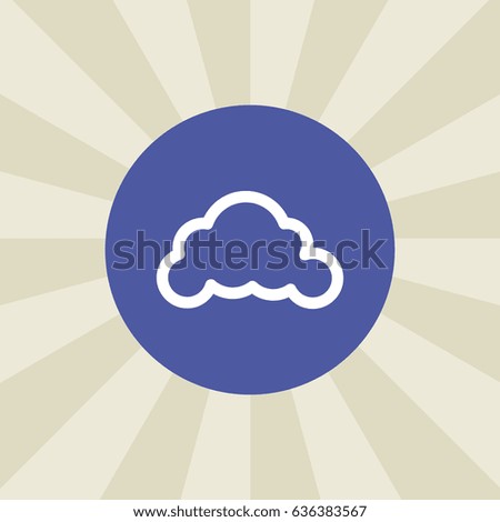 cloud icon. sign design.. background