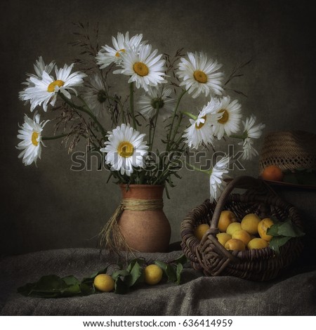 Summer Still Life with chamomiles
