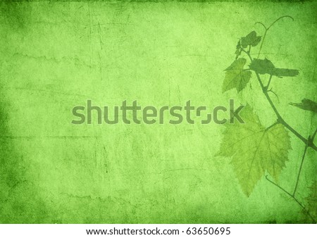 Grunge Leaves Background