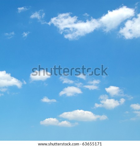 cloud in  blue sky Royalty-Free Stock Photo #63655171