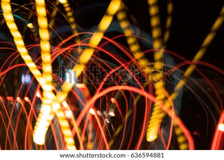 Beautiful Abstract of  light trail