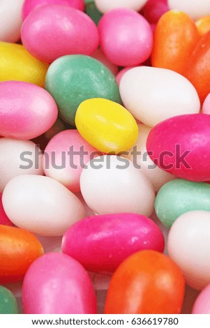 Sweets, sugar snacks desserts background. Candy pattern texture wallpaper.