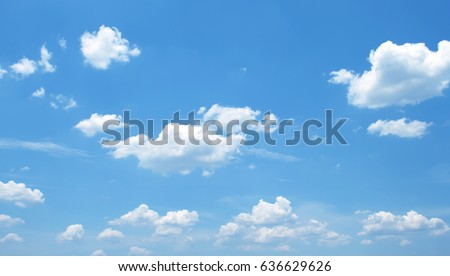 clouds in the blue sky Royalty-Free Stock Photo #636629626