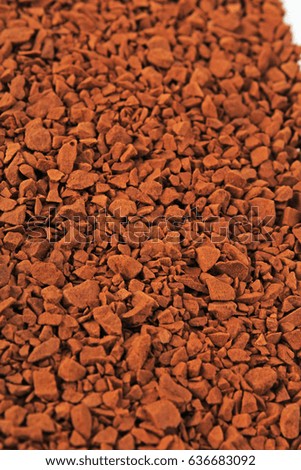 Instant coffee texture pattern.