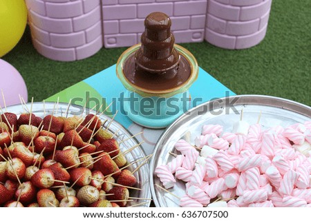 Chocolate fountain for kids