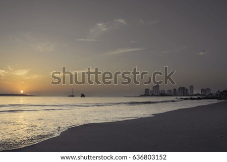 Sunset in Cartagena de Indias