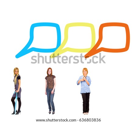 Business Picture Isolated Groups 