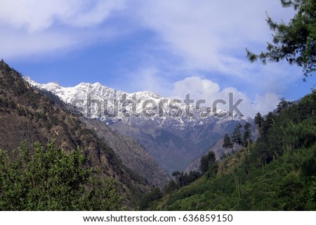 Himalayas near Manali, Kullu Valley, Himachal Pradesh, India